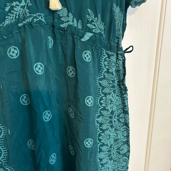 Johnny Was MILLIE PATCHWORK DRESS IN BLUE Small - Picture 9 of 11